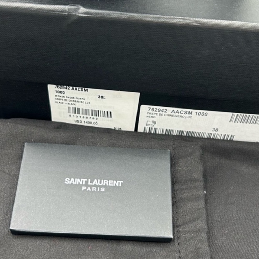 Women's Saint Laurent YSL OPYUM Slingback Heels. Size 38 (US 8) - Picture 5 of 10